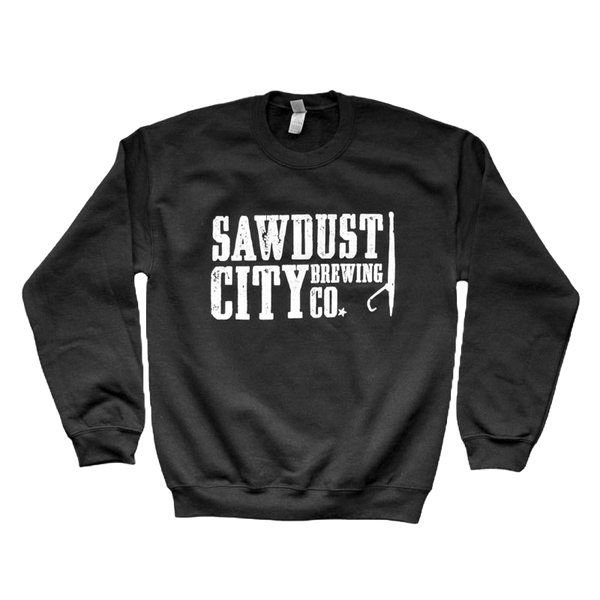 Sawdust City Crewneck Sweater- Black